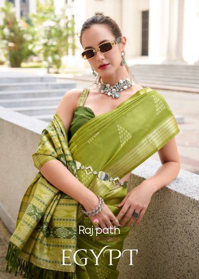 RAJPATH EGYPT 125 TO 130 WEAVING SILK SAREE WHOLESALER IN INDIA